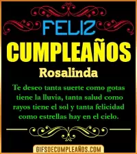 GIF Frases de Cumpleaños Rosalinda